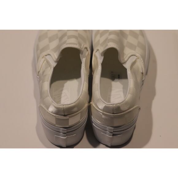 Vans Classic Slip-On Stackform Satin Checkerboard Sz 6 - Picture 5 of 8